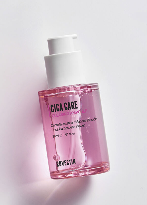 Rovectin Cica Care Clearing Ampoule Kızarıklık ve Leke Önleyici Stres Karşıtı Cica Ampulü Cilt Serumu 30 ml - 2