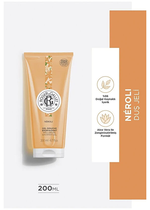 Roger&Gallet Neroli Orange Blossom Extract Moisturizing Intense Foam Shower Gel 200 ml - 2