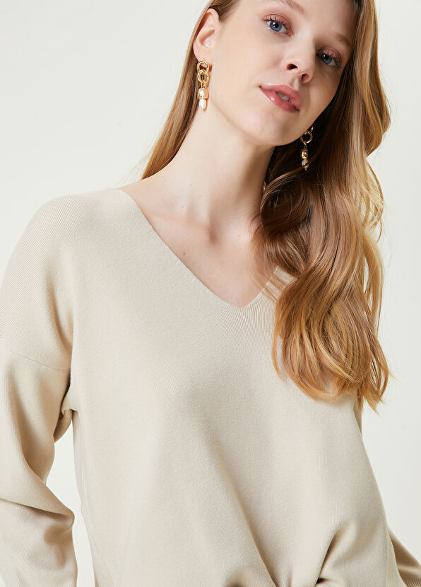 Beymen Club Kemik V Yaka Basic Kazak - 3