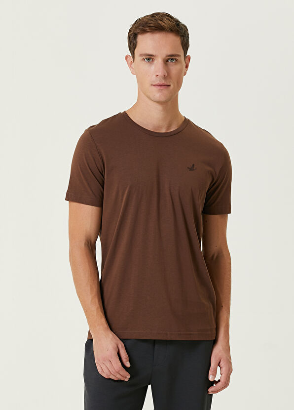 Beymen Club Kahverengi Basic T-shirt - 1