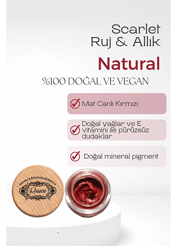 Rosece Scarlet Işıltılı B51 Krem Ruj Allık - 2