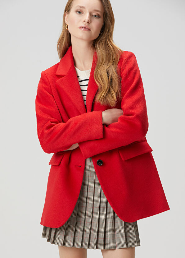 Beymen Club Kırmızı Yün Ceket - 2