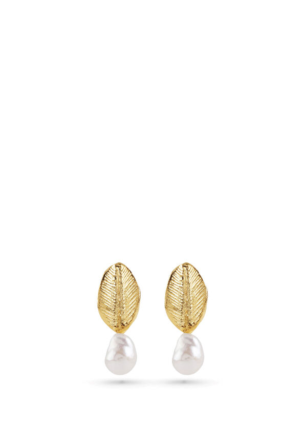Ecru Atelier Fergie Pearl 925 Sterling Silver Women's Earrings - 1