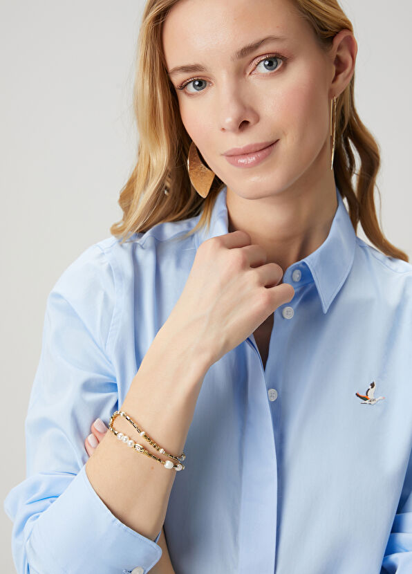 Beymen Club Gold Double Womens Bracelet - 1