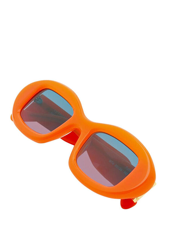 Retro Super Future Tutto WT4 Orange Acetate Unisex Sunglasses - 3