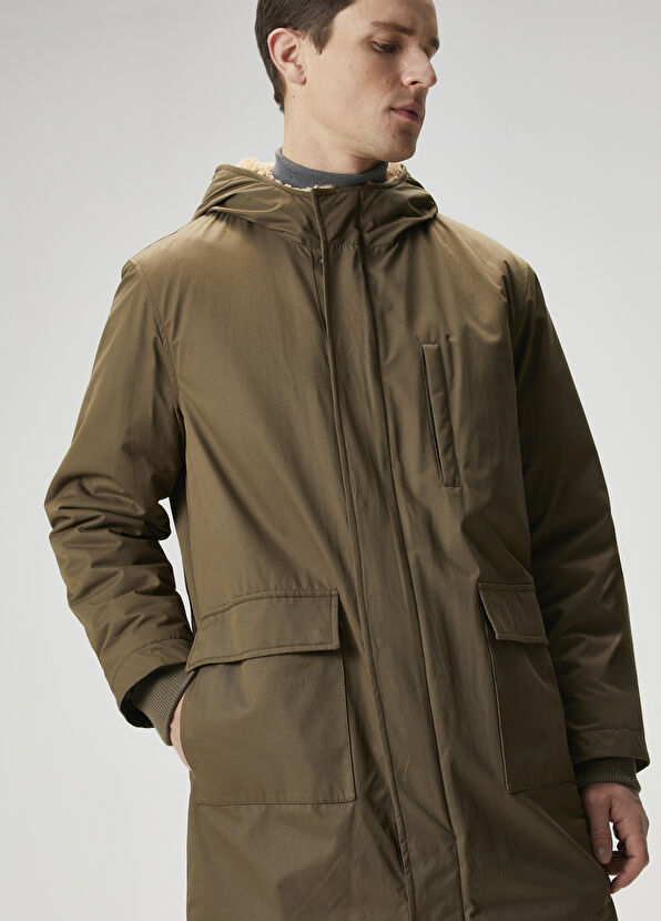 Beymen Club Haki Kapüşonlu Parka - 2