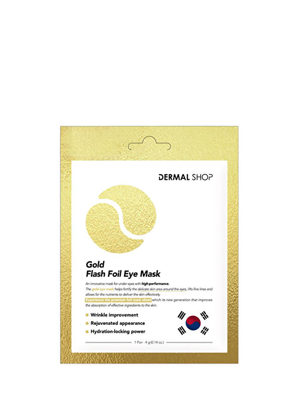 Dermal Gold Flash Foil Eye Mask 3 Katmanlı Altın Folyo Göz Maskesi 3'lü Set 4 gr - 2