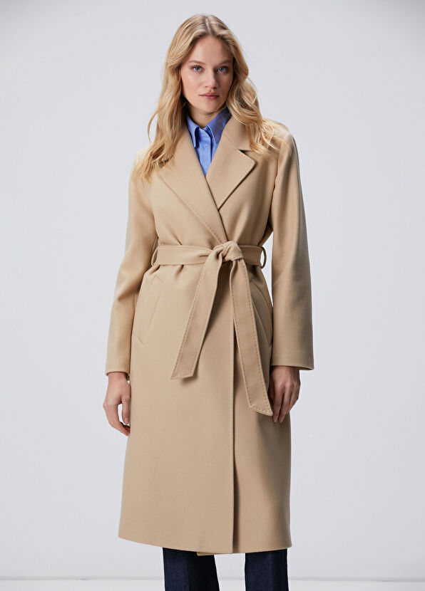 Network Taş Kaşmir ve Yün Karışımlı Manto - 3