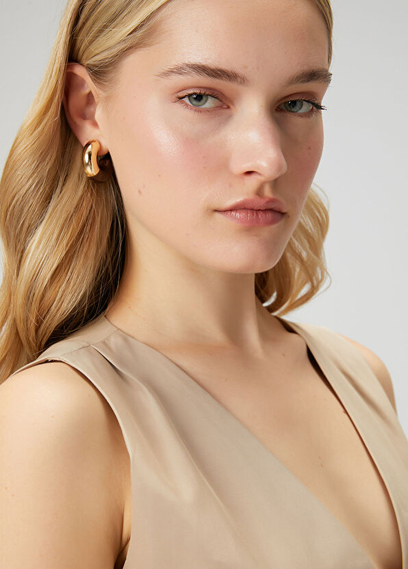 Beymen Club Gold Kahverengi Kadın Küpe - 1