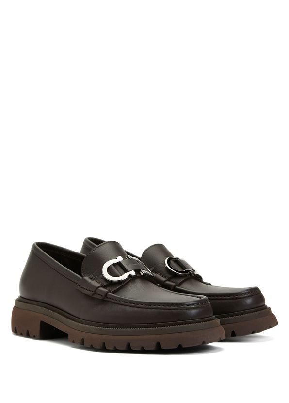 Ferragamo Brown Mens Leather Loafer - 2