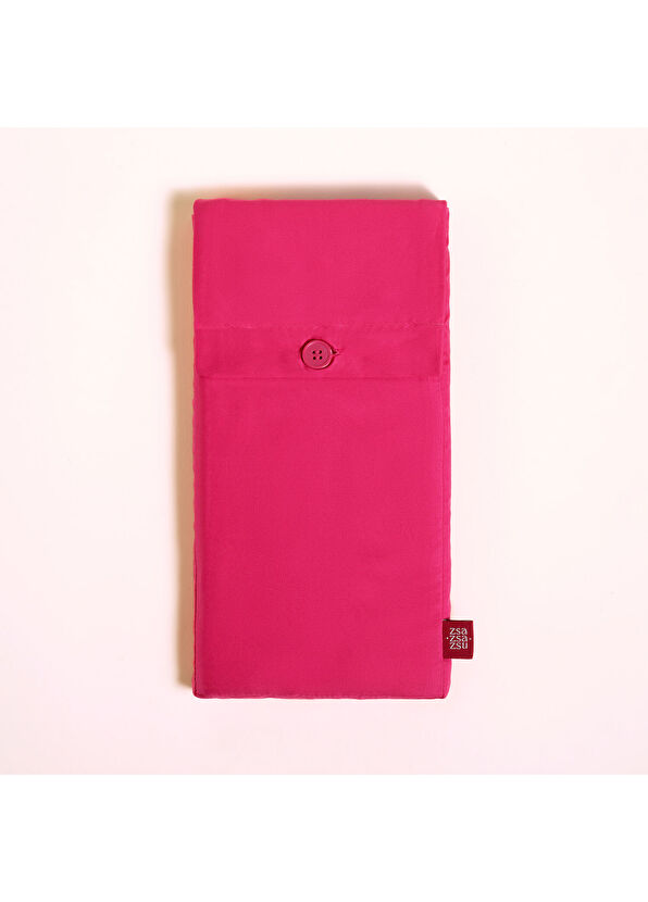 Zsa Zsa Zsu Solıd Fuşya  Pamuk Saten 2'li Yastık Kılıfı 50 x 70 Cm - 3