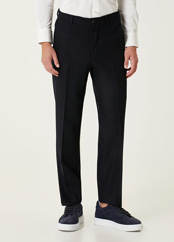 Beymen Club Dark Navy Blue Wool Cachet Pants - 2
