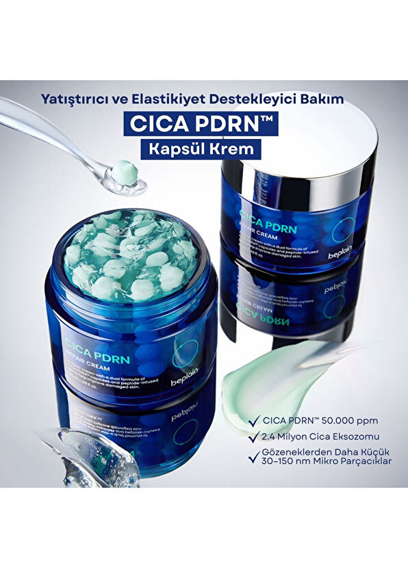 Beplain Cica PDRN Repair Cream Cica PDRN Güçlendirici Kapsül Yüz Bakım Kremi 50 ml - 2