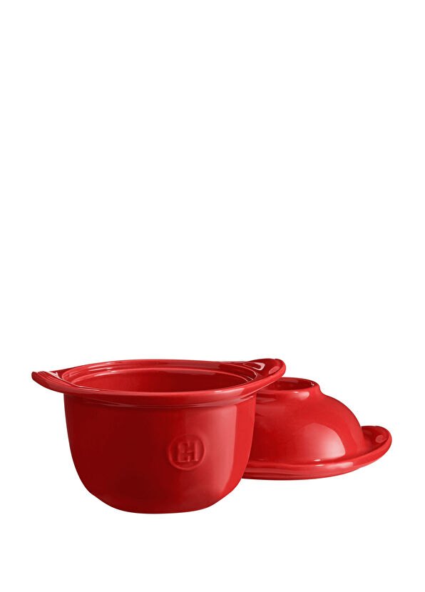 Emile Henry Red Burgundy Ceramic Egg Baking Dish 11 cm - 4