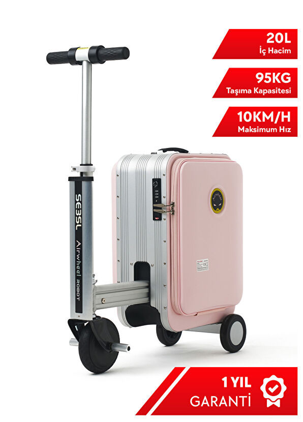 Airwheel SE3SL Pink Electric Ride-On Cabin Size Scooter Suitcase - 2