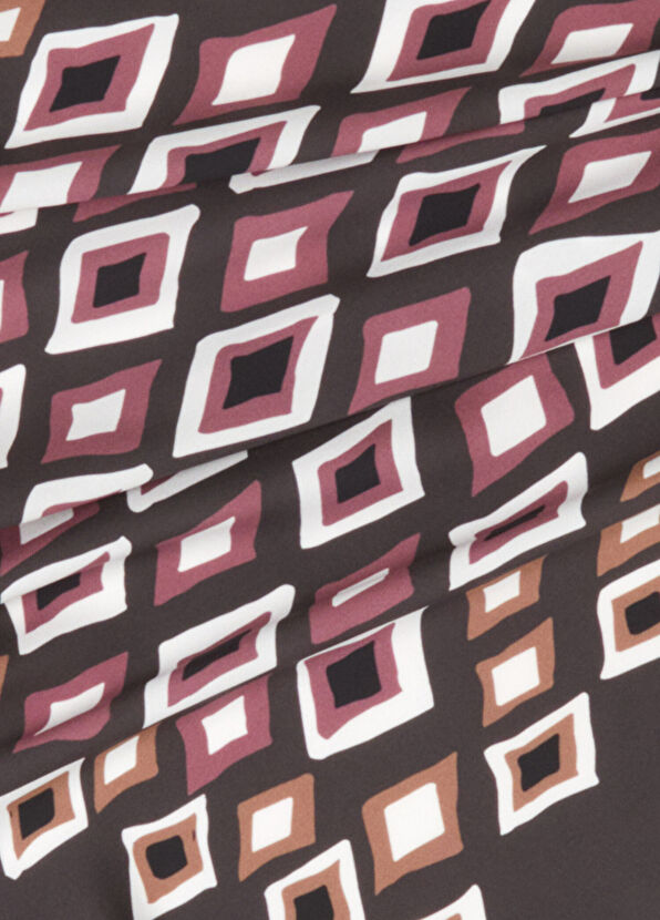 Beymen Club Brown Tile Pattern Scarf - 4
