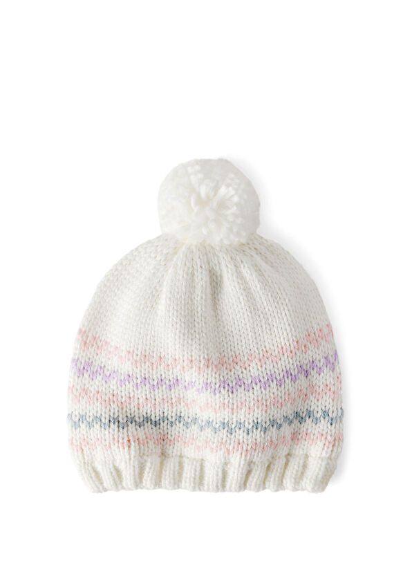 Carter's White Baby Girl Beanie - 1