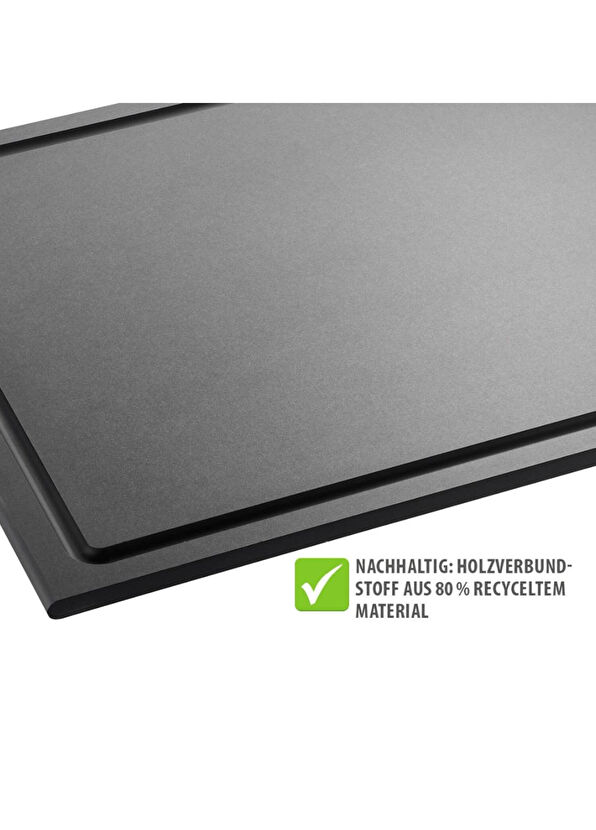 Gefu Slize Siyah Büyük Boy Kesme Tahtası - 3