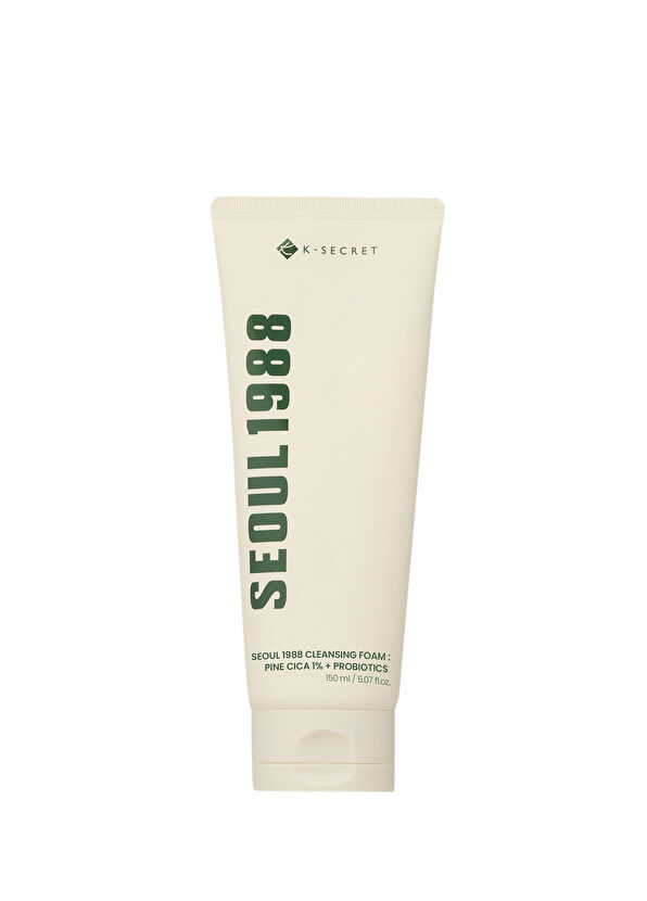 K-Secret Seoul 1988 Cleansing Foam Pine Cica 1% + Probiotics  Siyah ve Beyaz Nokta Önleyici ve Stres Karşıtı Çam Cica Özlü Köpük Temizleyici 150 ml - 1