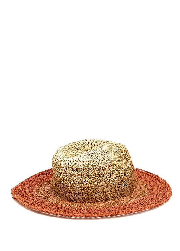 Beymen Club Kiremit İki Renk Kadın Hasır Şapka - 2