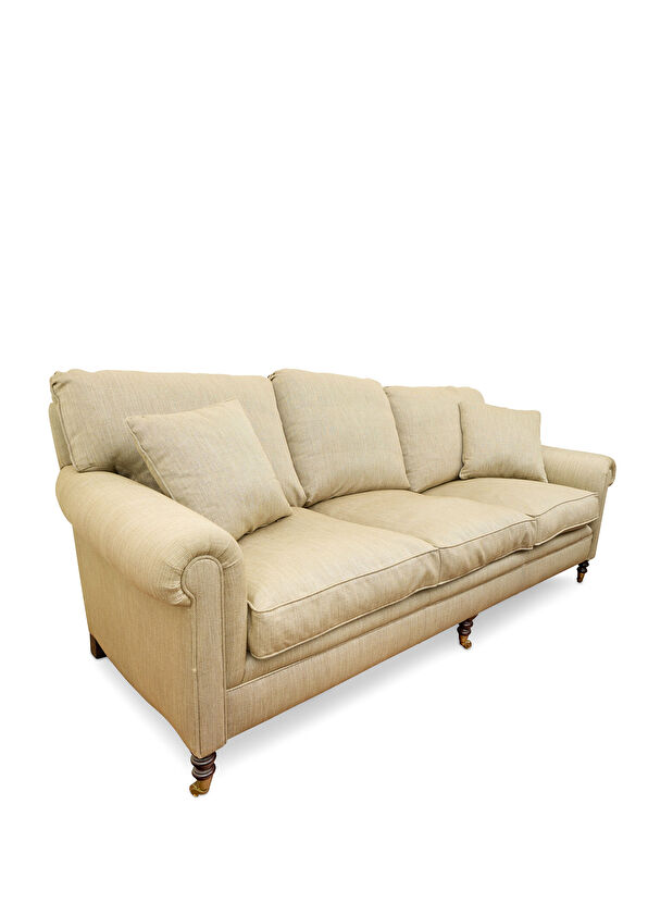 Nish Solutions George Smith Stilinde Bej Üçlü Kanepe - 4