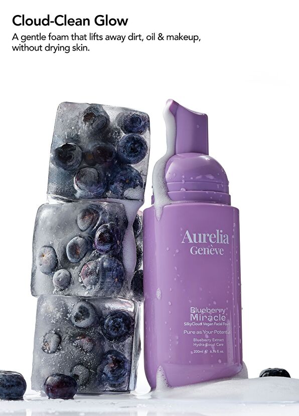 Aurelia Genève Blueberry Miracle Silkycloud Vegan Facial Foam - 2