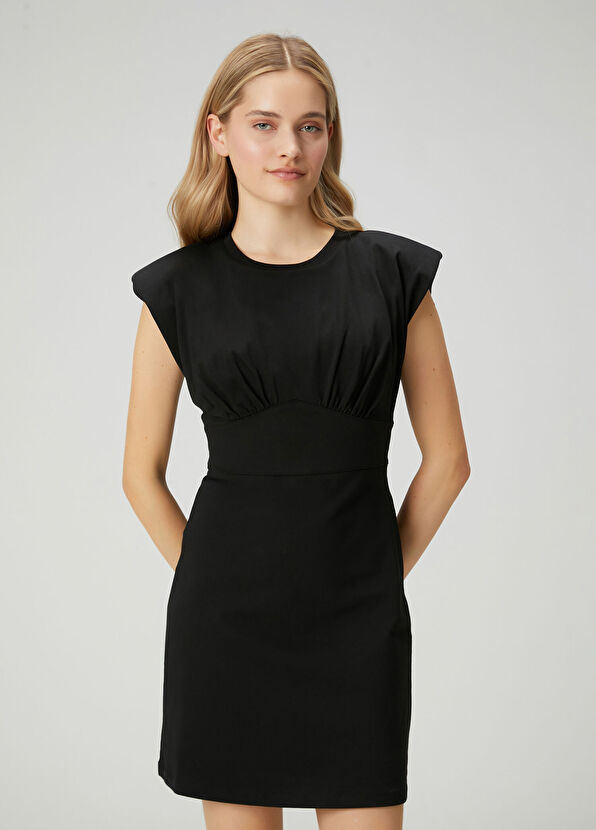 Beymen Club Black Waist Bodice Mini Dress - 2
