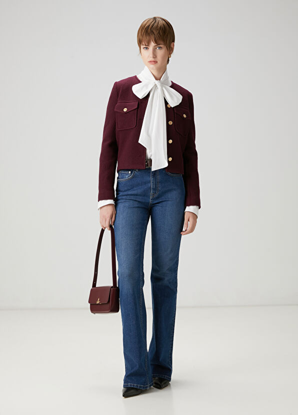 Beymen Club Mavi Taşlı Slouchy Jean Pantolon - 4