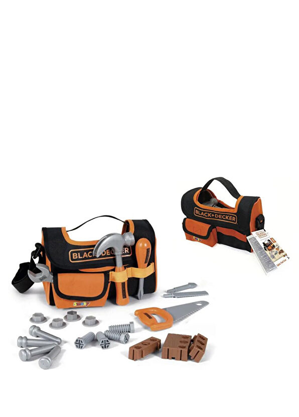 Smoby Black & Decker Kumaş Alet Çantası Oyun Seti 360919  - 2