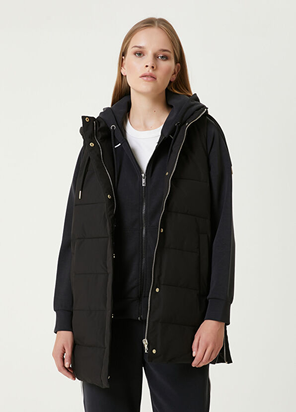 Beymen Club Black Hooded Puffer Vest - 1