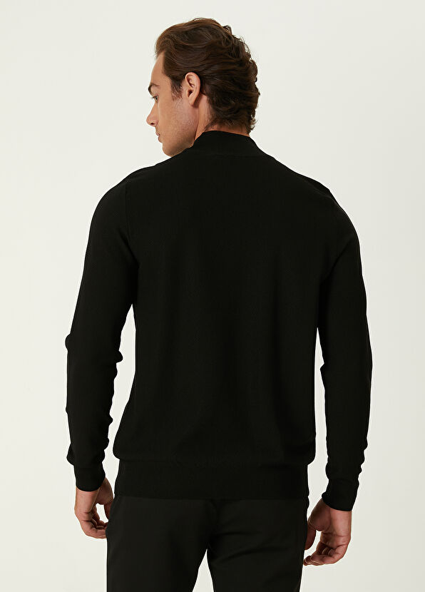 Beymen Club Siyah Pirinç Dokulu Kazak - 4