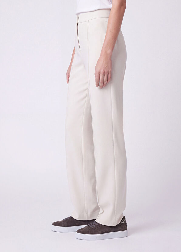 Beymen Club Light Beige Ribbed Trousers - 2