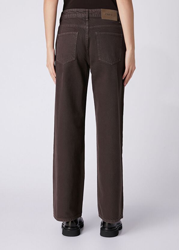 Beymen Club Brown Wide Leg Jeans - 4