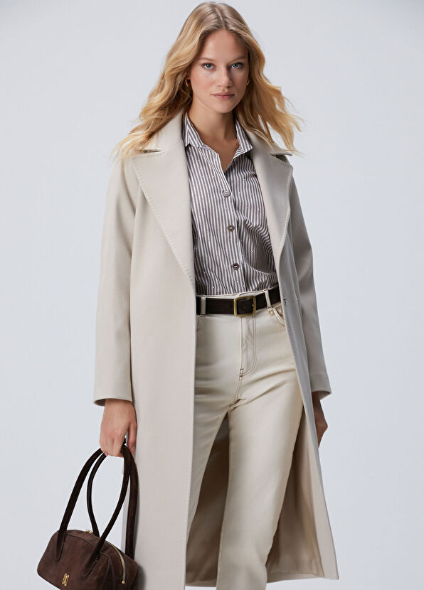 Taş Astarlı Manto - Görsel 2