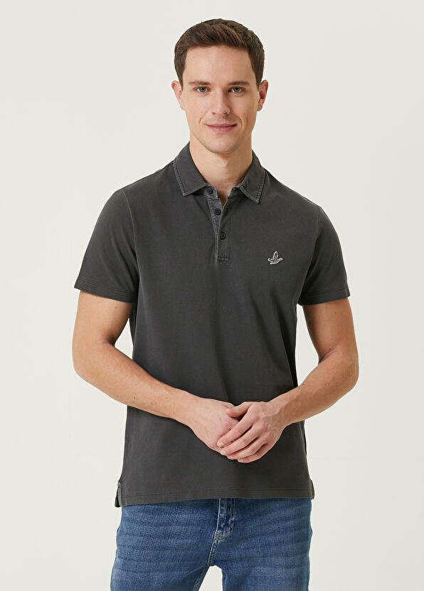 Beymen Club Comfort Fit Antrasit Polo Yaka T-shirt - 1