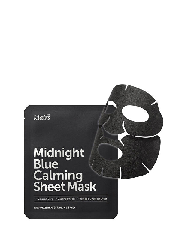 Klairs Midnight Blue Calming Sheet Mask - Soothing Calming Moisture Mask 25ml - 1