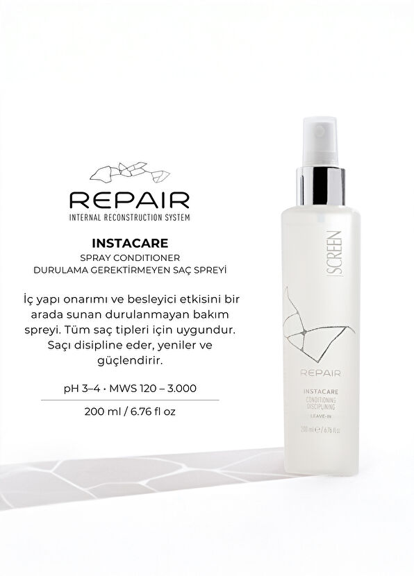 Screen Hair Care Repair Instacare Repair & Soothing Leave-In Hair Spray 200 ml - 2