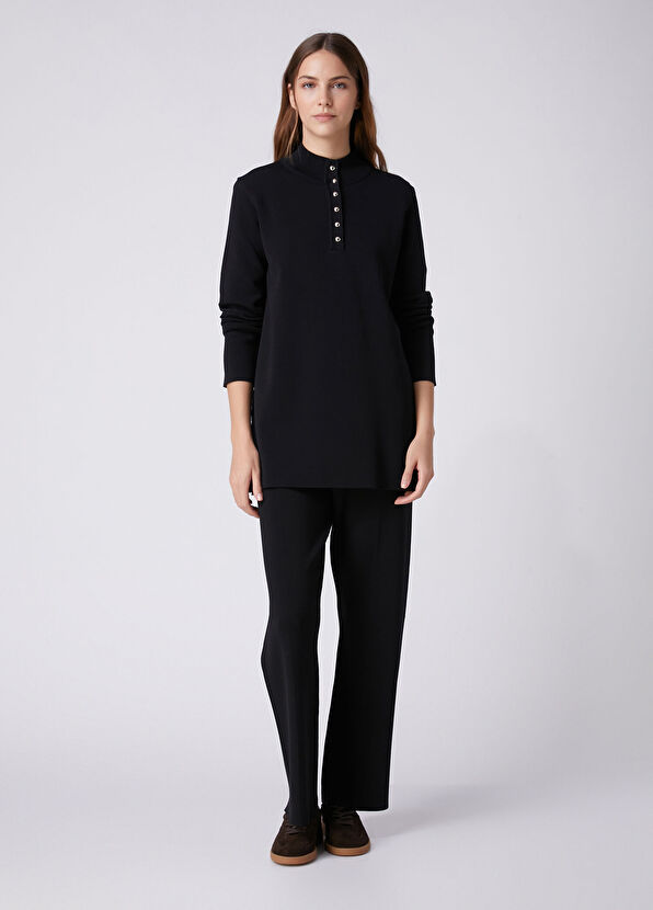 Beymen Club Black Knit Trousers - 1