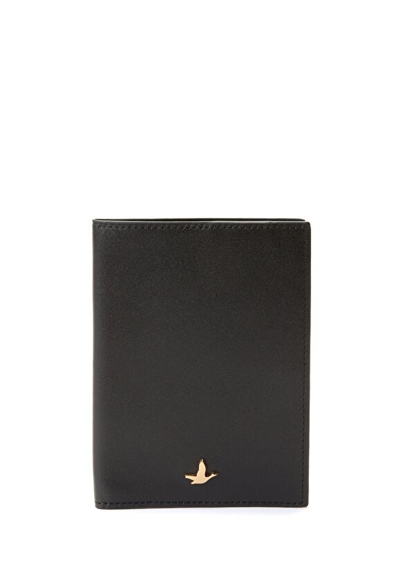 Beymen Club Black Leather Passport Holder - 1