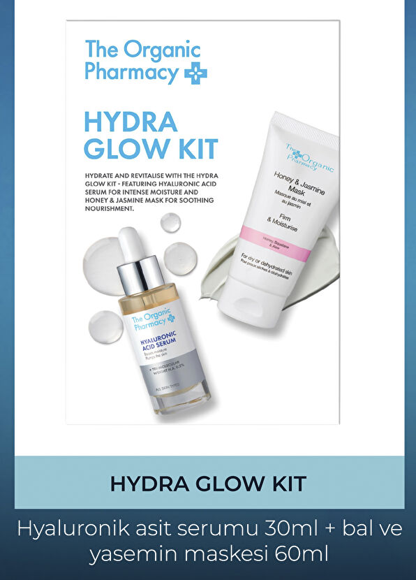The Organic Pharmacy Hydra Glow Nemlendirici Hyaluronik Asit Serumu + Maske 2'li Cilt Bakım Seti - 2