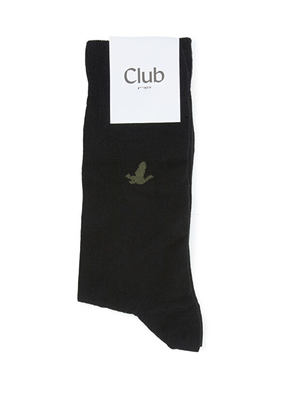 Beymen Club Siyah Kaz Logolu Erkek Soket Çorap - 1