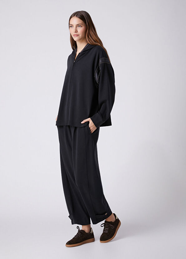 Beymen Club Black Epaulette Detailed Modal Sweatpants - 1