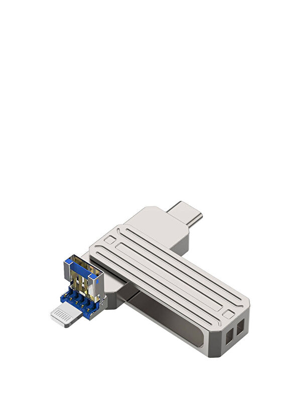 Wiwu Wi-FD001 3in1 USB-A + Lightning + Type-C 128 gb OTG Sürücü - 1