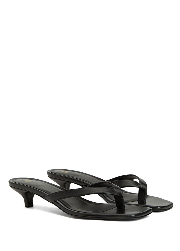Toteme Black Women's Leather Slippers - 2