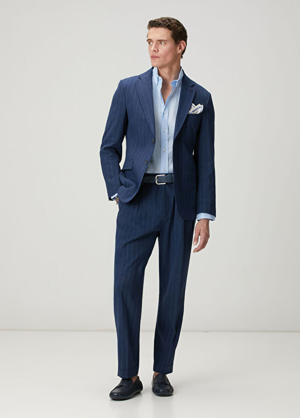 Beymen Club Açık Mavi Comfort Fit Keten Gömlek - 2