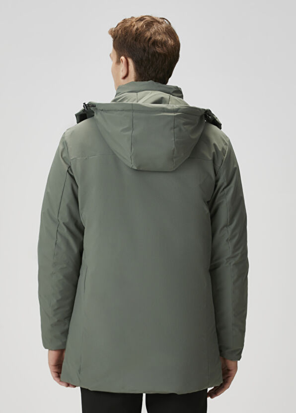 Beymen Club Aqua Green Hooded Long Coat - 4