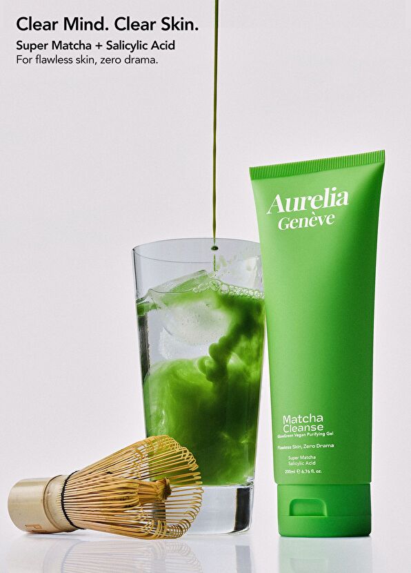 Aurelia Genève Matcha Cleanse Glow Green Vegan Purifying Gel - 2