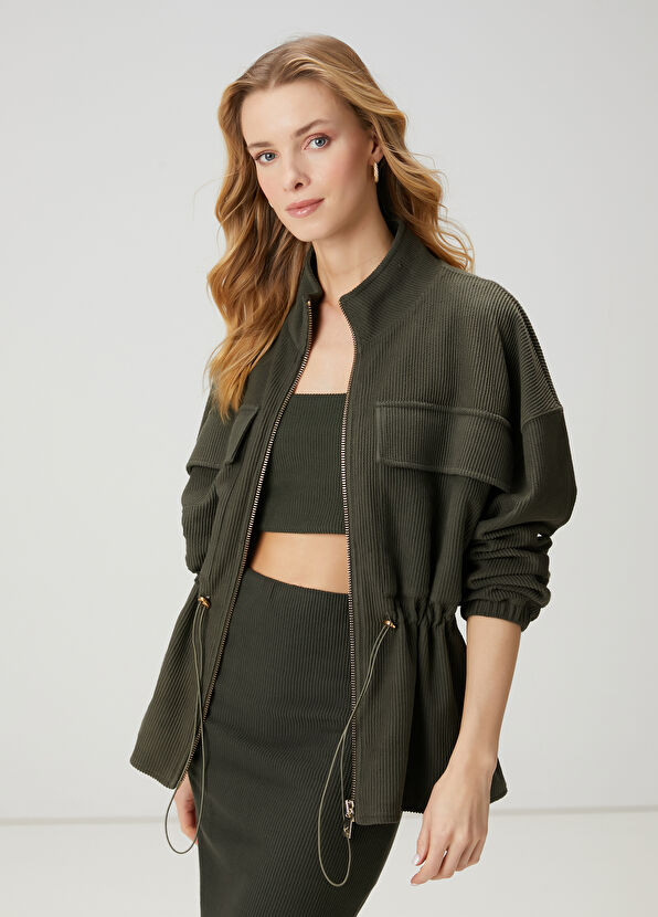 Beymen Club Dark Khaki Jersey Jacket - 1