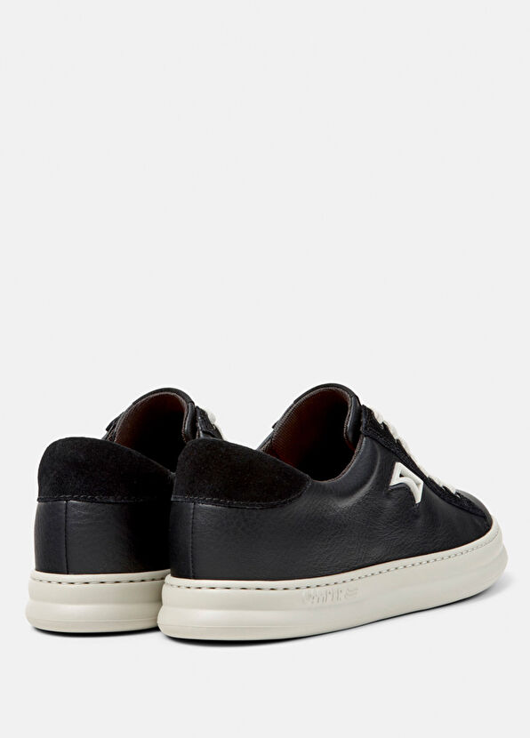 Runner Siyah Deri Nubuk Erkek Sneaker K101052-002 - Görsel 4