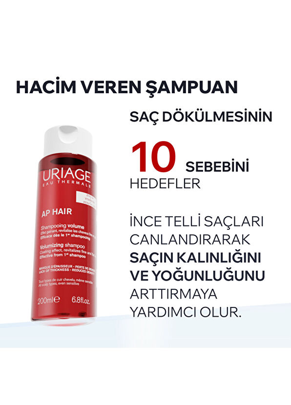 Uriage Ap Hair Saç Dökülmesini Engelleyen ve Saçı Besleyen Günlük Şampuan 200 ml - 2
